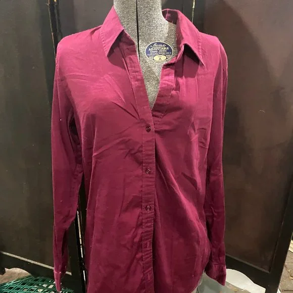 burgundy dress shirt womens Cinch Ladies Burgandy Button Down Western Shirt Style MSW9164030 main image 1